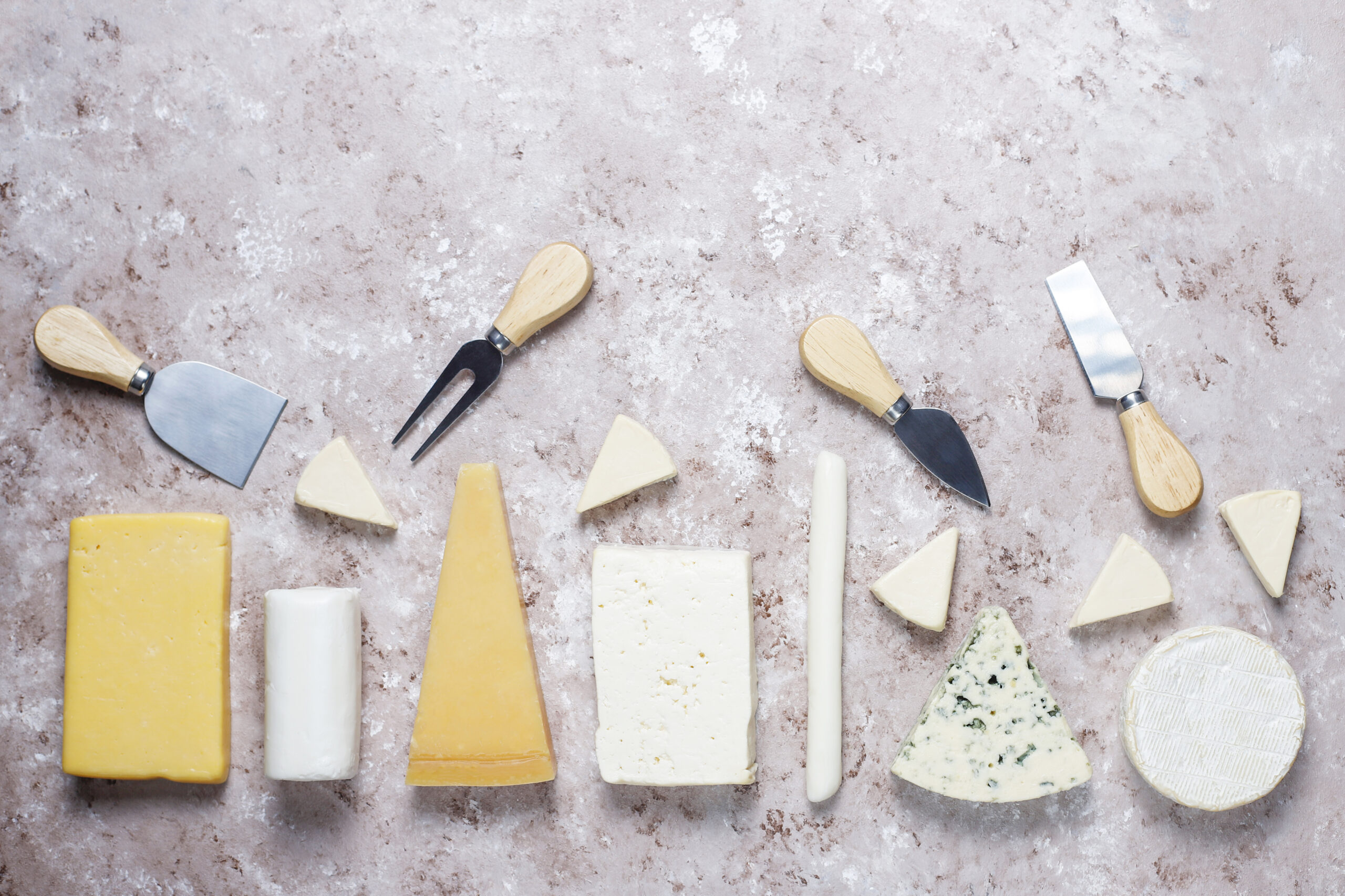 Varietà di forma del formaggio